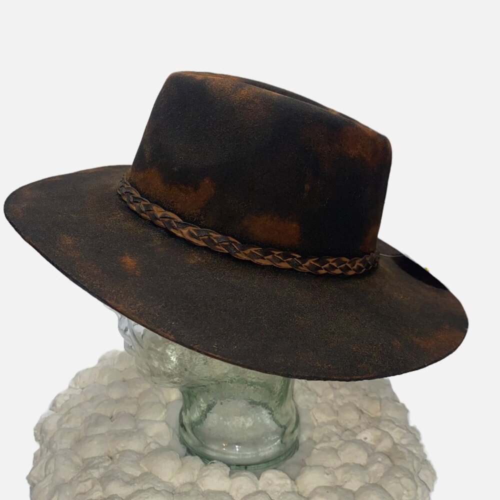 Brown Rustic Wool Rancher 58cm - Picture 9 of 16